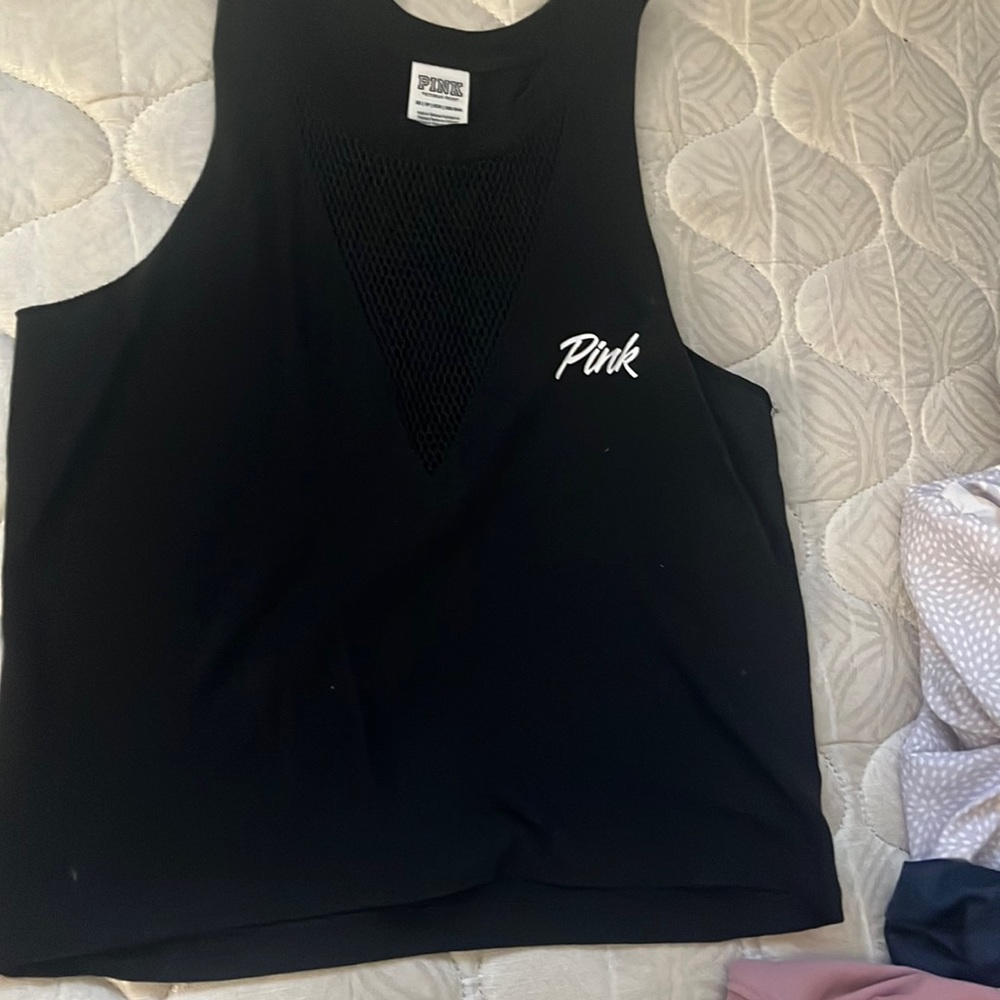 black pink tank top